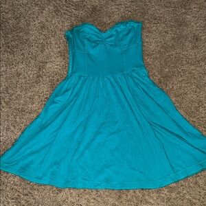 Aeropostale Teal Strapless Dress